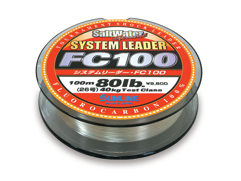 Sunline System 100 Fluorocarbon Shock Leader Line 100m 65lb 1901 