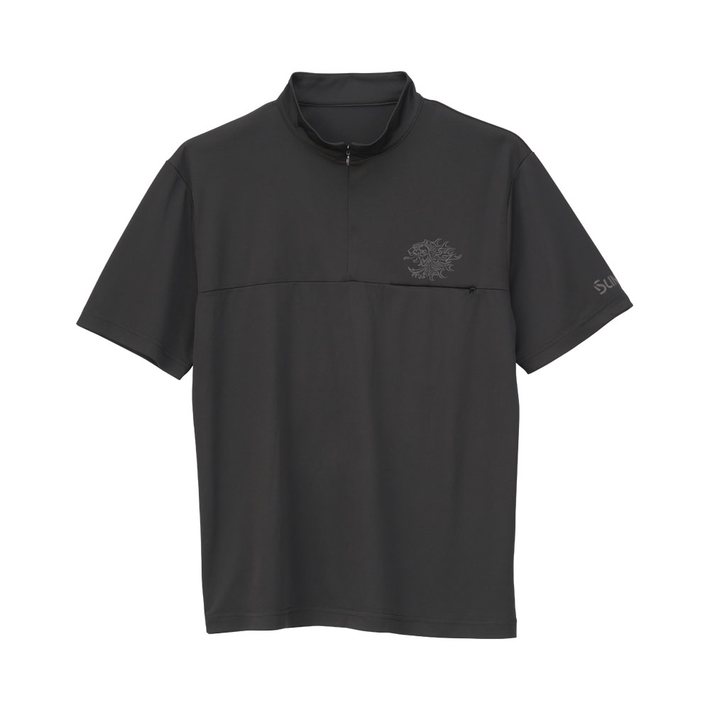 獅子ジップシャツ（半袖） SUW-04216CW | サンライン