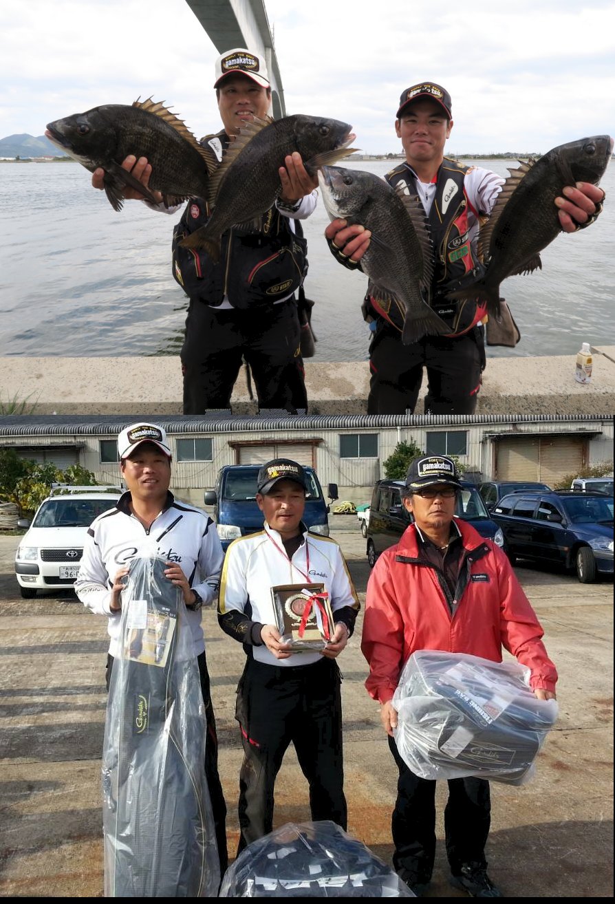 境水道チヌ釣り大会にて準優勝ゲット サンライン